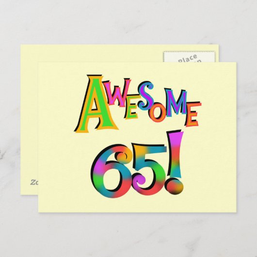 Geweldige 65 overhemden en geschenken briefkaart (Voorkant / Achterkant)