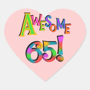 Geweldige 65 overhemden en geschenken hart sticker