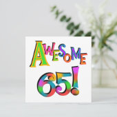 Geweldige 65 overhemden en geschenken kaart (Staand voorkant)