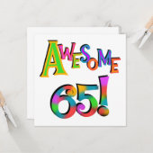 Geweldige 65 overhemden en geschenken kaart (Voorkant / Achterkant in situ)