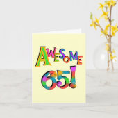 Geweldige 65 overhemden en geschenken kaart (Gele Bloem)