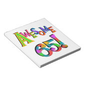 Geweldige 65 overhemden en geschenken notitieblok (Schuin)