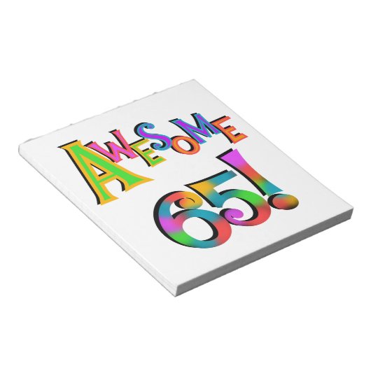 Geweldige 65 overhemden en geschenken notitieblok (Schuin)