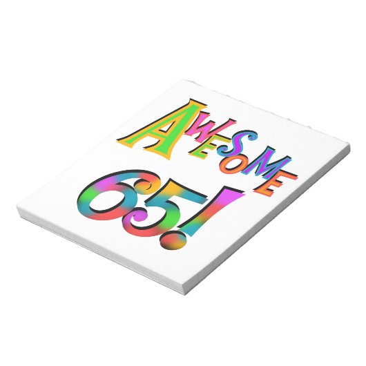 Geweldige 65 overhemden en geschenken notitieblok (Linkerzijde)