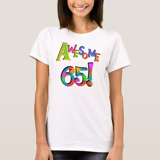 Geweldige 65 overhemden en geschenken t-shirt (Voorkant)