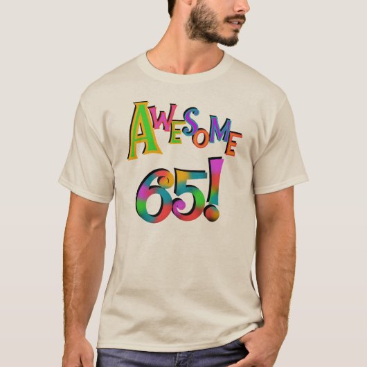 Geweldige 65 overhemden en geschenken t-shirt (Voorkant)