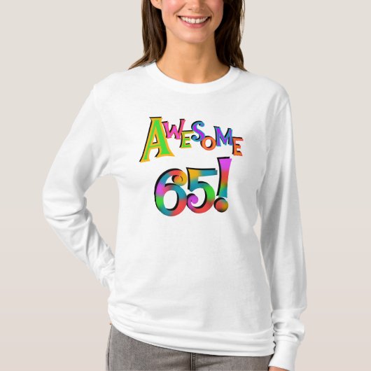 Geweldige 65 overhemden en geschenken t-shirt (Voorkant)