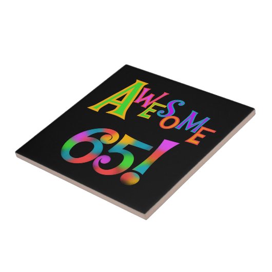 Geweldige 65 overhemden en geschenken tegeltje (Zijkant)