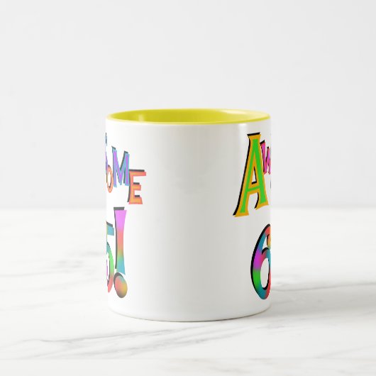 Geweldige 65 overhemden en geschenken tweekleurige koffiemok (Center)