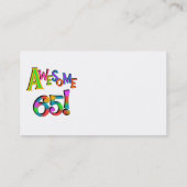 Geweldige 65 overhemden en geschenken visitekaartje (Achterkant)