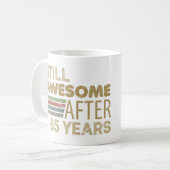 Geweldige 65e verjaardag koffiemok (Voorkant links)