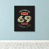 Geweldige 69-jarige zestigjarige gedenkdag Gift Fu Canvas Afdruk (Insitu (Houten vloer))