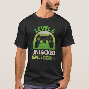 Geweldige 6-jarige gamer grappige 6e verjaardag ni t-shirt