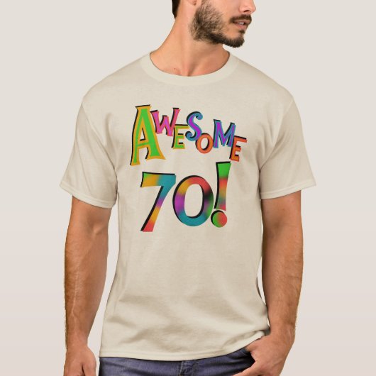 Geweldige 70 T-shirts en cadeautjes op zaterdag (Voorkant)