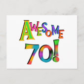 Geweldige 70 T-shirts en cadeautjes op zaterdag Briefkaart (Voorkant)