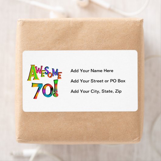 Geweldige 70 T-shirts en cadeautjes op zaterdag Etiket (Insitu)