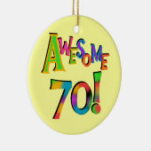 Geweldige 70 T-shirts en cadeautjes op zaterdag Keramisch Ornament (Rechts)