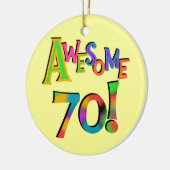 Geweldige 70 T-shirts en cadeautjes op zaterdag Keramisch Ornament (Links)