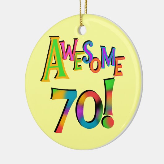 Geweldige 70 T-shirts en cadeautjes op zaterdag Keramisch Ornament (Links)