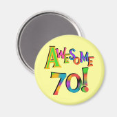 Geweldige 70 T-shirts en cadeautjes op zaterdag Magneet (Voorkant / Achterkant)