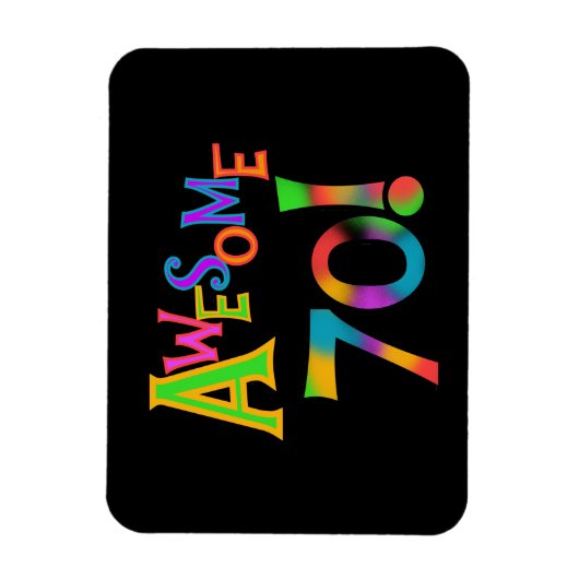 Geweldige 70 T-shirts en cadeautjes op zaterdag Magneet (Verticaal)