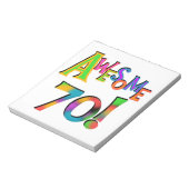 Geweldige 70 T-shirts en cadeautjes op zaterdag Notitieblok (Linkerzijde)