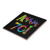 Geweldige 70 T-shirts en cadeautjes op zaterdag Tegeltje (Zijkant)