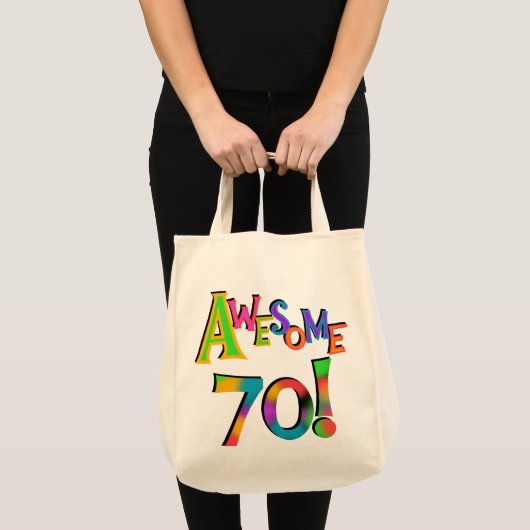 Geweldige 70 T-shirts en cadeautjes op zaterdag Tote Bag (Voorkant (product))