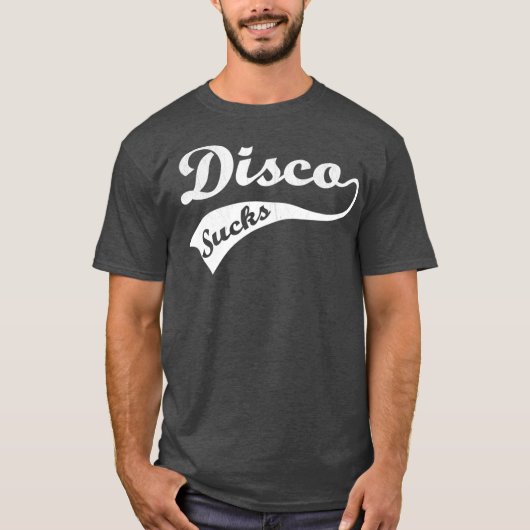 Geweldige 70s  Disco Sucks T-shirt (Voorkant)