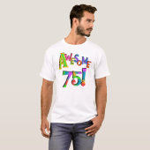 Geweldige 75 T-shirts en cadeautjes op zaterdag (Voorkant volledig)