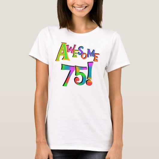 Geweldige 75 T-shirts en cadeautjes op zaterdag (Voorkant)