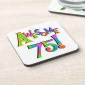 Geweldige 75 T-shirts en cadeautjes op zaterdag Bier Onderzetter (Linkerzijde)