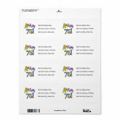 Geweldige 75 T-shirts en cadeautjes op zaterdag Etiket (Full Sheet)