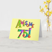 Geweldige 75 T-shirts en cadeautjes op zaterdag Kaart (Gele Bloem)