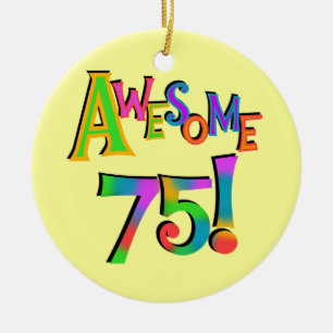 Geweldige 75 T-shirts en cadeautjes op zaterdag Keramisch Ornament