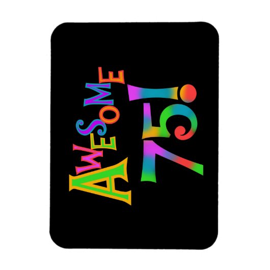 Geweldige 75 T-shirts en cadeautjes op zaterdag Magneet (Verticaal)