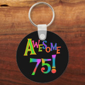 Geweldige 75 T-shirts en cadeautjes op zaterdag Sleutelhanger (Voorkant)