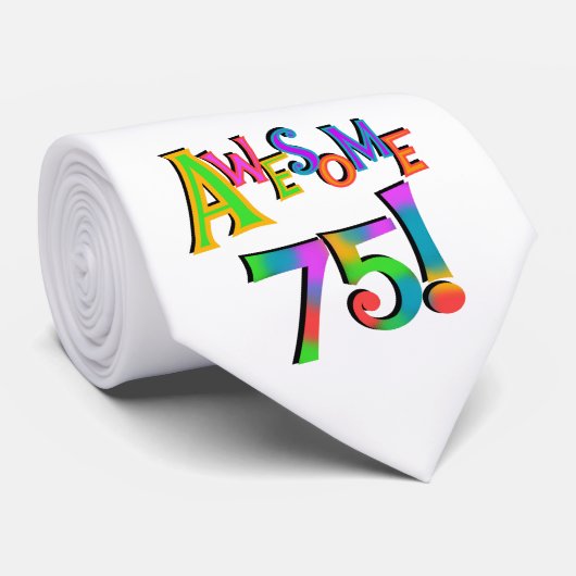 Geweldige 75 T-shirts en cadeautjes op zaterdag Stropdas (Opgerold)