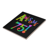 Geweldige 75 T-shirts en cadeautjes op zaterdag Tegeltje (Zijkant)