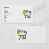 Geweldige 75 T-shirts en cadeautjes op zaterdag Visitekaartje (Voorkant / Achterkant)