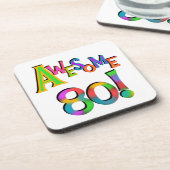 Geweldige 80 T-shirts en cadeautjes op zaterdag Drankjes Onderzetter (Linkerzijde)