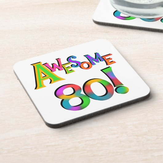 Geweldige 80 T-shirts en cadeautjes op zaterdag Drankjes Onderzetter (Linkerzijde)