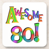 Geweldige 80 T-shirts en cadeautjes op zaterdag Drankjes Onderzetter (Voorkant)