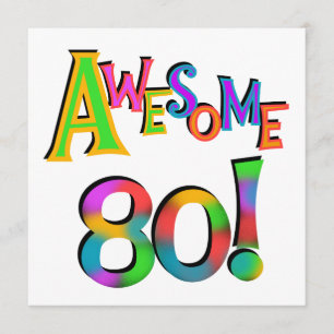 Geweldige 80 T-shirts en cadeautjes op zaterdag Kaart