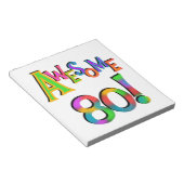 Geweldige 80 T-shirts en cadeautjes op zaterdag Notitieblok (Schuin)