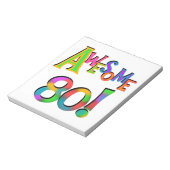 Geweldige 80 T-shirts en cadeautjes op zaterdag Notitieblok (Linkerzijde)