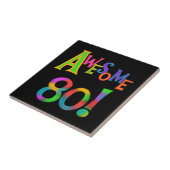 Geweldige 80 T-shirts en cadeautjes op zaterdag Tegeltje (Zijkant)