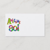 Geweldige 80 T-shirts en cadeautjes op zaterdag Visitekaartje (Achterkant)