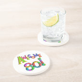 Geweldige 80 T-shirts en cadeautjes op zaterdag Zandsteen Onderzetter (Zijkant)