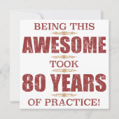 Geweldige 80e verjaardag kaart (Voorkant)